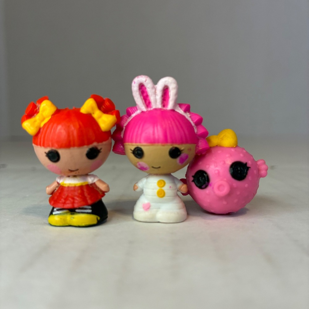 Lalaloopsy Tinies Series 1 160 Hoppalong 106 Ember 119 Pufferfish 3pk Bead Style